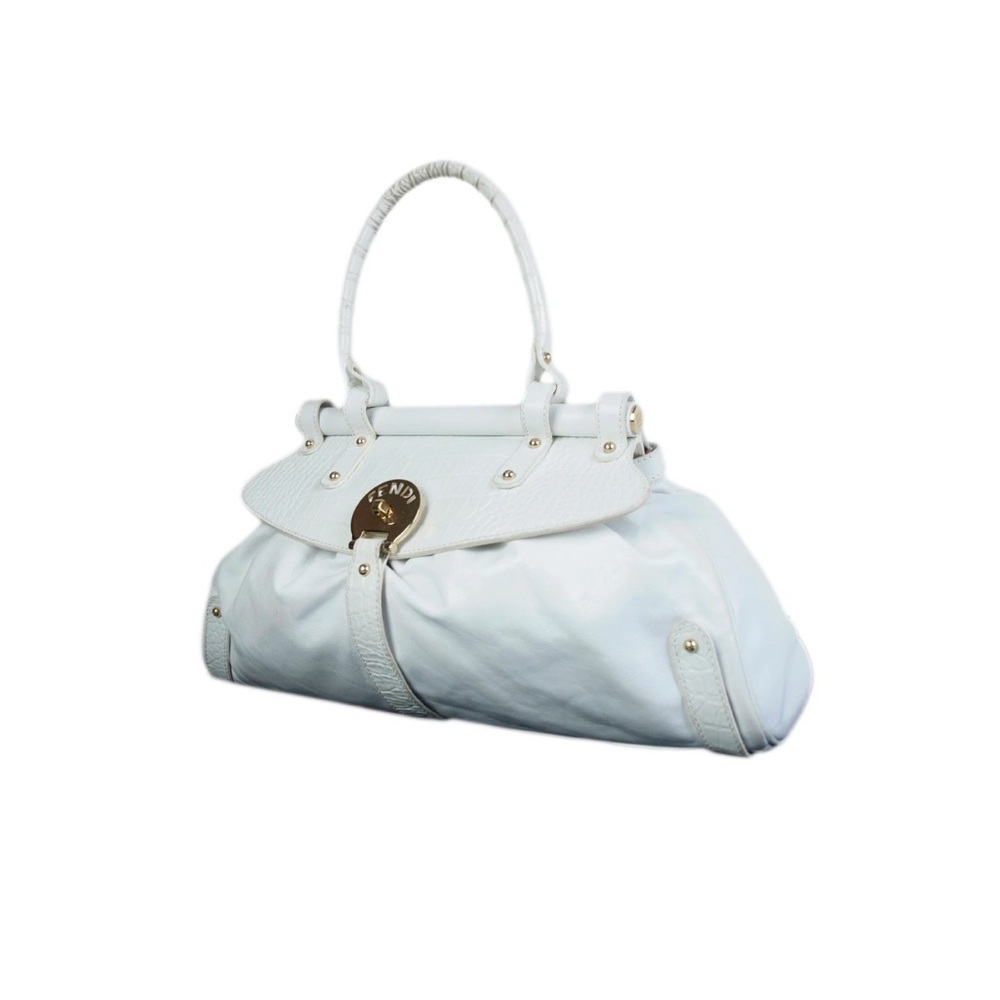Fendi Bag Zucca FF Magic Medium Vintage white